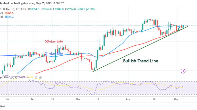 Bitcoin Price Prediction for Today, May 5: BTC's Rising Trend Comes to a Halt below $30K