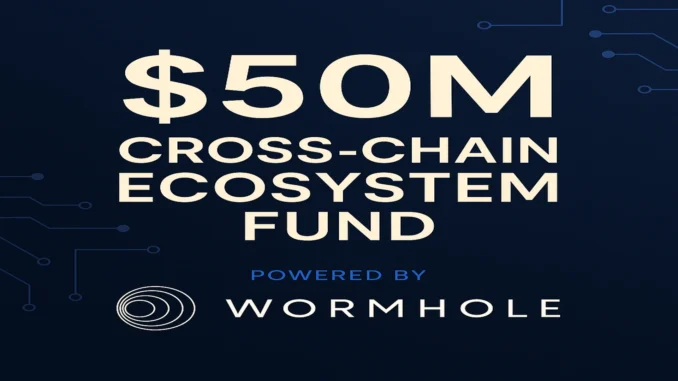 Futuristic digital illustration of interconnected blockchains glowing in blue and purple light, symbolizing cross-chain connectivity and Web3 innovation