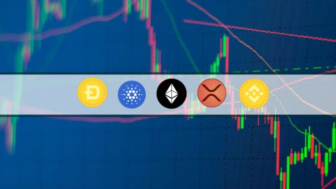 ETH, XRP, ADA, BNB, and DOGE ETH, XRP, ADA, BNB, and DOGE