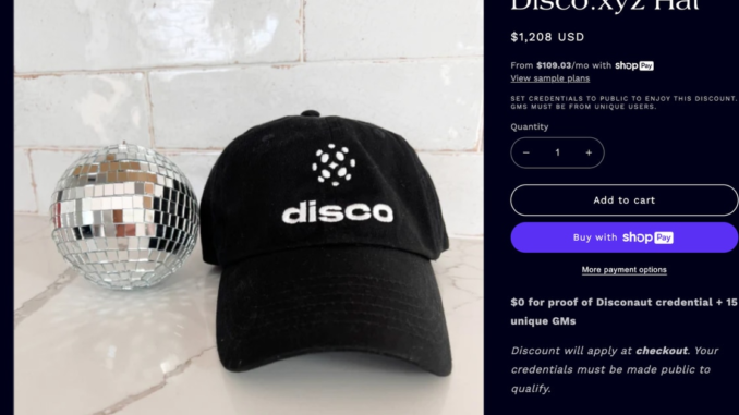 Why Disco, a Digital Identity Company, Is Selling Swag Baseball Why Disco, a Digital Identity Company, Is Selling Swag Baseball Caps For $1,200 USD