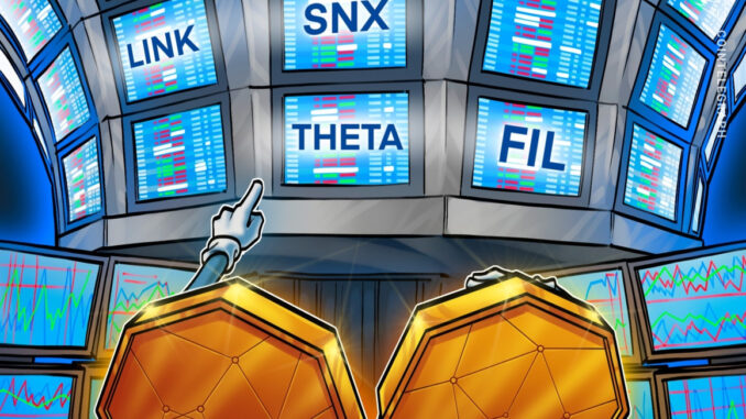 Bitcoin’s dull price action ignites buying interest in LINK, FIL, Bitcoin’s dull price action ignites buying interest in LINK, FIL, SNX and THETA