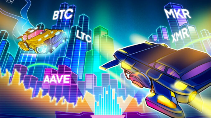 LTC, XMR, AAVE, and MKR turn bullish as Bitcoin stalls LTC, XMR, AAVE, and MKR turn bullish as Bitcoin stalls under $31K