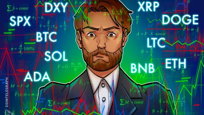Price analysis 7/31: SPX, DXY, BTC, ETH, XRP, BNB, ADA, Price analysis 7/31: SPX, DXY, BTC, ETH, XRP, BNB, ADA, DOGE, SOL, LTC