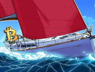 sailor paints giant 'B' on boat to promote crypto across the ocean