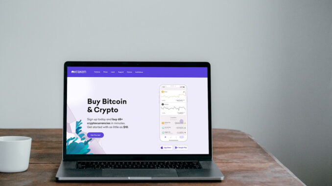 Kraken Explores Stock and ETF Trading, A First for Crypto Image of Kraken crypto exchange webpage