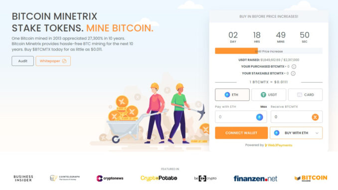 Last Chance Alert! Bitcoin Minetrix Stage 2 Ends Soon Last Chance Alert! Bitcoin Minetrix Stage 2 Ends Soon - Discover Why Missing Out Could Cost You BIG In 2024 Bitcoin Bull Run