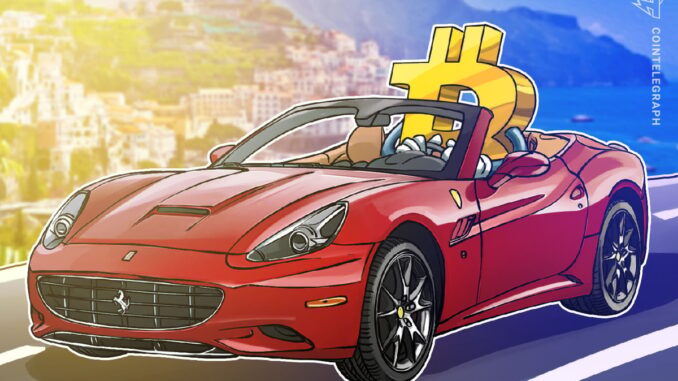 Ferrari’s Bitcoin acceptance is major market win, says CoinFlip CEO Ferrari’s Bitcoin acceptance is major market win, says CoinFlip CEO