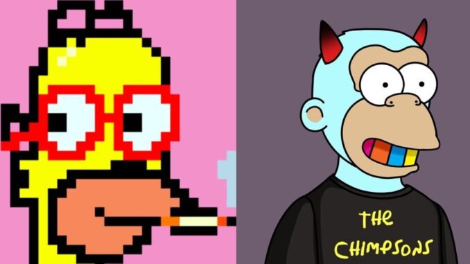 NFT Traders Respond to 'Simpsons' Roasting by Spending Millions on NFT Traders Respond to 'Simpsons' Roasting by Spending Millions on Knockoff Collectibles