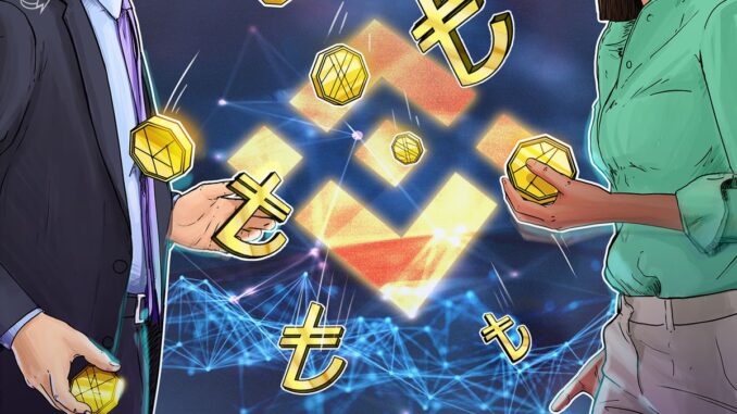 Turkish Lira becomes top crypto trading pair on Binance in Turkish Lira becomes top crypto trading pair on Binance in Sept 2023