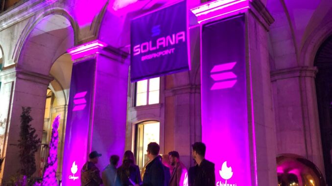 Solana (SOL) Rallies Past $100, Continuing Torrid Month Tyler Spalding, CEO / Co-Founder, Flexa, 2Chainz and Zack Seward, Deputy Editor-in-Chief, CoinDesk
