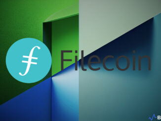 Illustration of Filecoin's IPFS technology in space, demonstrating decentralized data storage and communication.