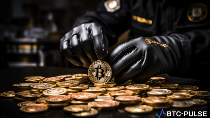 German Police Seize $2.1 Billion in Bitcoin from Illegal File German Police seize 50,000 Bitcoins, worth $2.1 billion, in a joint operation against illegal file-sharing. Cryptocurrency enforcement on the rise.