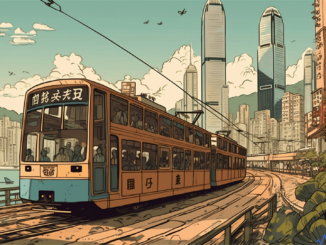 Hong Kong Skyline with HashKey Group Logo, Symbolizing Their Rise to Unicorn Status.