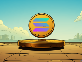 Graph depicting Solana's record-breaking stablecoin transfer volume of $300 billion in January.