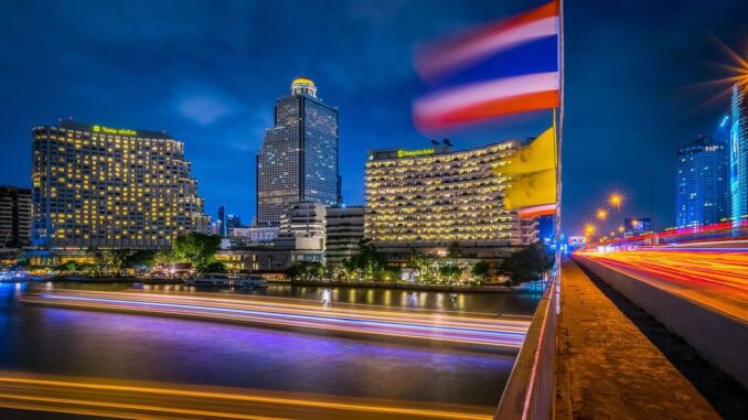 Thailand's SEC Breaks New Ground in 2024 With Crypto-Friendly Rules New York Stock Exchange with banner flagging ProShares Bitcoin Strategy ETF on the day it started trading.
