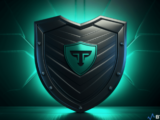 Trezor hardware wallet logo with a shield symbolizing security.