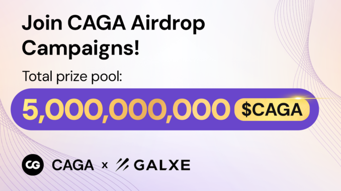 CAGA Crypto Keeps Doors Open to Three Ongoing Airdrop Campaigns CAGA Crypto Keeps Doors Open to Three Ongoing Airdrop Campaigns with Generous Rewards