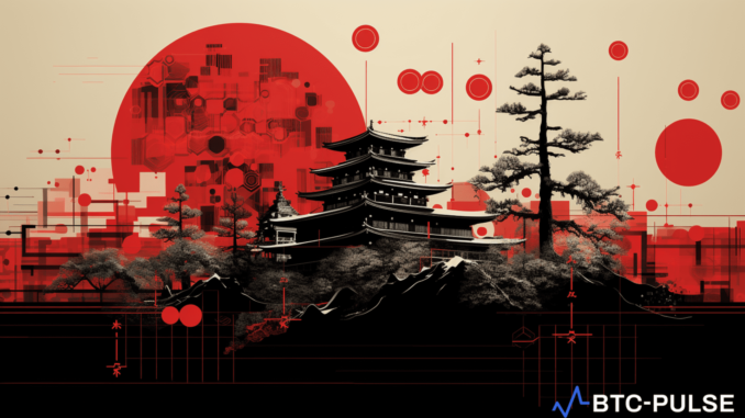 Japan’s Financial Services Agency Grants Limited Rights to DAO Member Illustration of Japanese flag with financial symbols