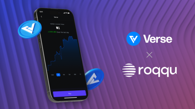 Roqqu Announces the Inclusion of Bitcoin.com’s VERSE Token on its Roqqu Announces the Inclusion of Bitcoin.com’s VERSE Token on its Wallet Platform, Aiming to Foster DeFi in Africa