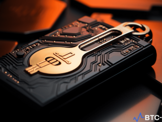 Hardware wallet displaying cryptographic security key. Singapore Police issue cybersecurity warning, advocating for enhanced protection against crypto drainers in the evolving digital landscape.