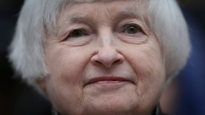 Treasury Secretary Janet Yellen Says U.S. Needs Better Stablecoin Regulation Elvis impersonators (Perry Knotts/Getty Images)