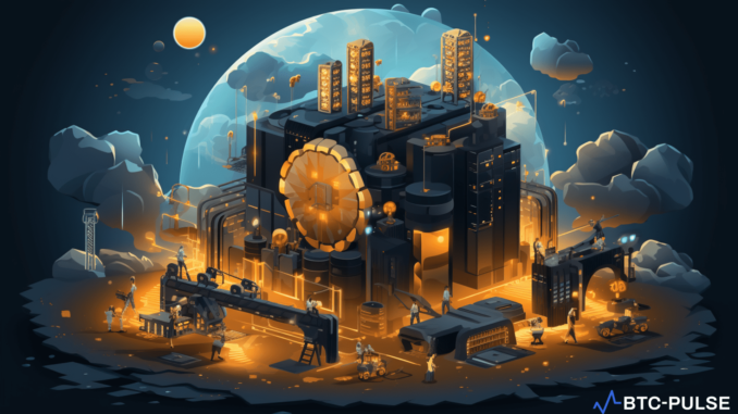 A Gateway to Sustainable Crypto Earnings Illustration of smart mining technology in action, showcasing energy efficiency and the sustainable future of cryptocurrency earnings.