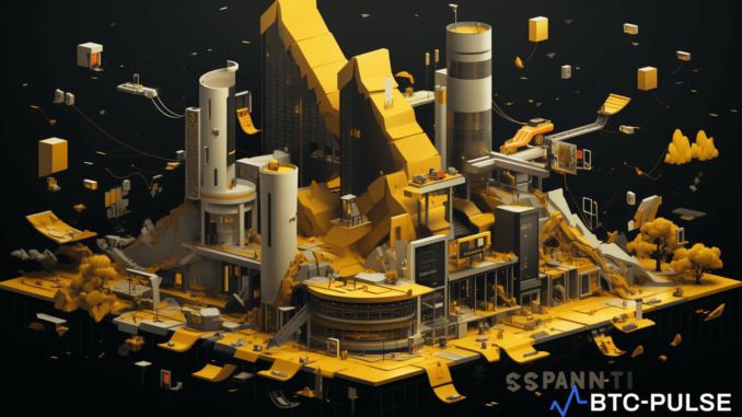 Binance.US Chief Operating Officer Details Dire Consequences of SEC Lawsuit A graphical representation of the challenges faced by Binance.US amid the SEC lawsuit, illustrating banking withdrawals and operational disruptions.