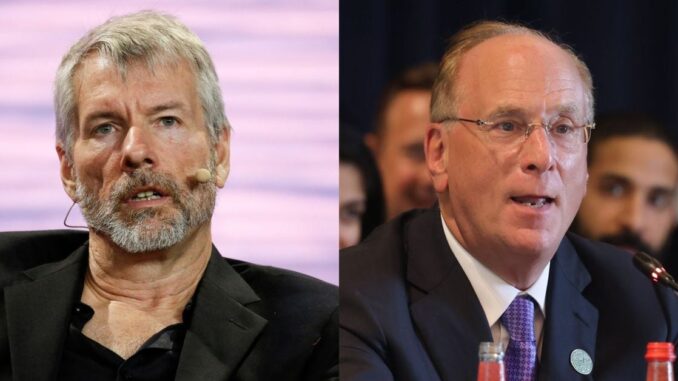 BlackRock's Bitcoin ETF Nears 200K BTC, Passing Michael Saylor's MicroStrategy Helene Braun