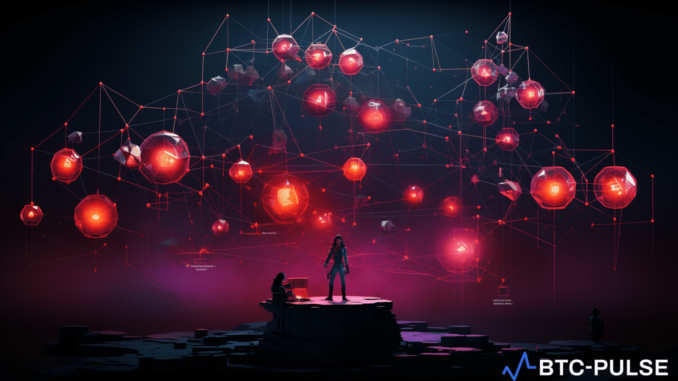 Hacker Generates 1 Billion CGT Tokens in Curio DeFi Ecosystem Visualization of a hacker exploiting the Curio DeFi ecosystem, leading to the illegal minting of 1 billion CGT tokens.