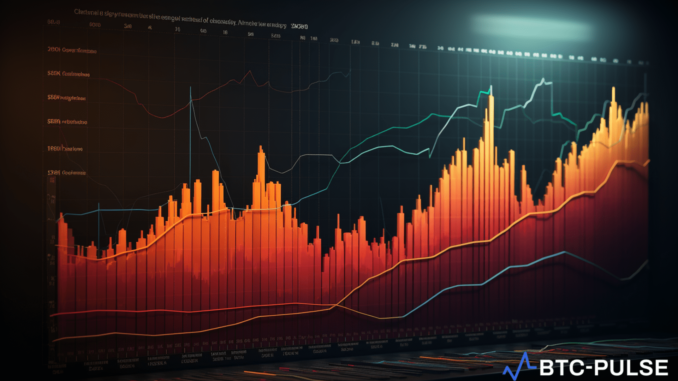 India’s Booming Crypto Market: Growth Amidst Regulatory Hurdles A graphical representation of the increase in cryptocurrency trading volumes in India's major exchanges amidst regulatory challenges.