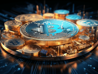 Illustration of Bitcoin symbol rising above the $70,000 mark against a backdrop of financial graphs and declining whale icons