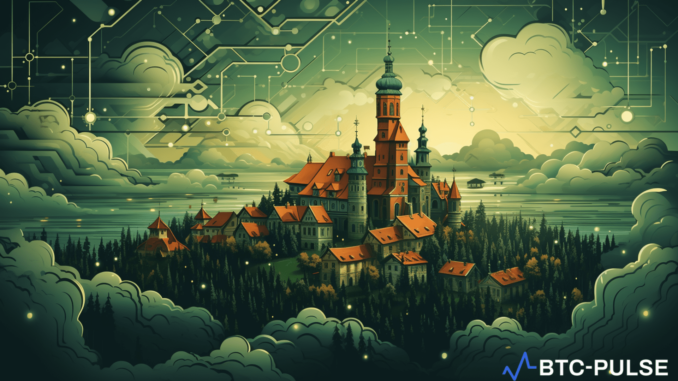 An illustrative depiction of Lithuania's strategic enhancements in fintech regulations, aimed at securing and advancing its position as a leading crypto and fintech hub.