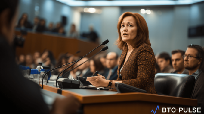 Russia’s Central Bank Pushes for Expedited Crypto Bill Amid US Elvira Nabiullina speaking at the State Duma, urging for the fast approval of crypto legislation.