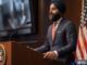 SEC Director of Enforcement Gurbir Grewal discussing the cryptocurrency industry's regulatory compliance challenges during the SEC Speaks event