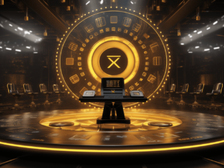 A graphic depicting Binance's announcement of the Zksync (ZK) trading pairs and token giveaway program, set against a backdrop of cryptocurrency symbols.