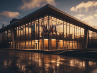 The FCA's headquarters in the UK, representing the registration of 44 crypto firms.