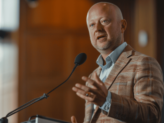 Jeremy Allaire speaking at a conference, announcing Circle's MiCA license acquisition.