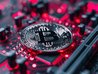 Bitcoin Miners equipment in operation amid market turmoil.