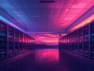 Illustration of Crusoe Energy and Lancium's AI data center in Texas.
