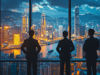 Hong Kong customs officers conducting an investigation related to the $190 million crypto money laundering case.
