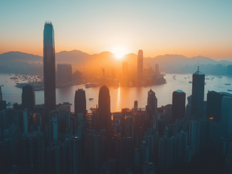A view of Hong Kong's skyline, symbolizing its alignment with global financial standards for OTC crypto derivatives.