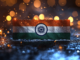 A visual representation of cryptocurrency with India’s flag in the background symbolizing the country’s evolving crypto regulations.