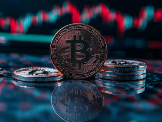 A Bitcoin price chart showing RSI indicator suggesting potential price movement towards $85,000.
