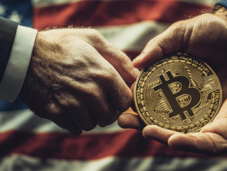 Exodus logo next to Stand With Crypto logo, symbolizing a $1.3 million donation for political advocacy in the upcoming U.S. elections.