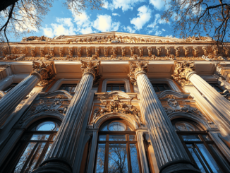 An image of Russia’s central bank building, symbolizing the investigation into cross-border cryptocurrency transfers conducted through banking channels.