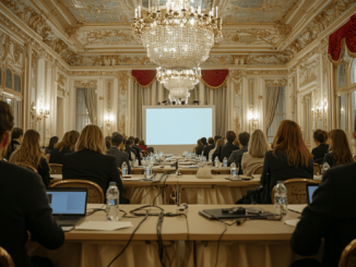 Participants at the OSCE workshop on crypto regulation in Vienna discuss compliance challenges in the digital asset ecosystem.