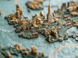 Map of Eastern Europe highlighting crypto adoption in Ukraine and Russia