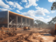 A Hive Digital Bitcoin mining facility under construction in Paraguay.