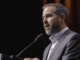 Brad Garlinghouse addressing cryptocurrency issues at a public event