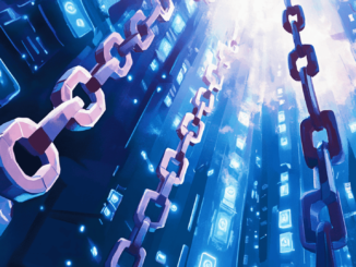 FDIC building with crypto icons representing new banking guidance